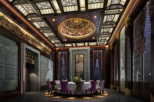 米东低调奢华的新中式酒店设计效果图